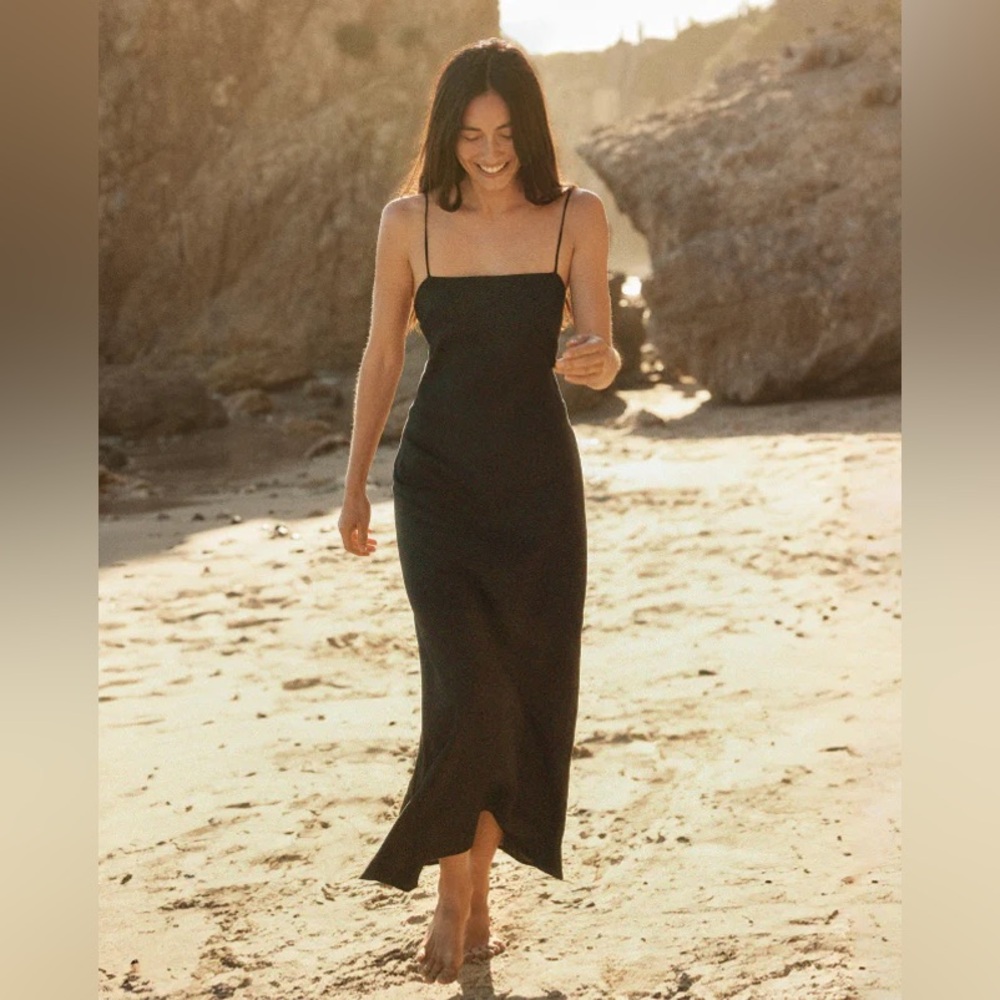 Buck Mason Crosshatch Linen Eastend Dress